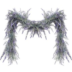 Spring Summer Lavender Purple Garland, 6Ft Lavender Light Purple-1pcs