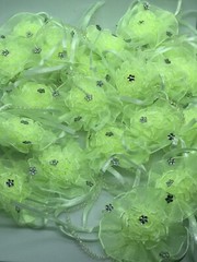 Organza Flower With Rhinestones Weddings Party’s Special Occasion Favors