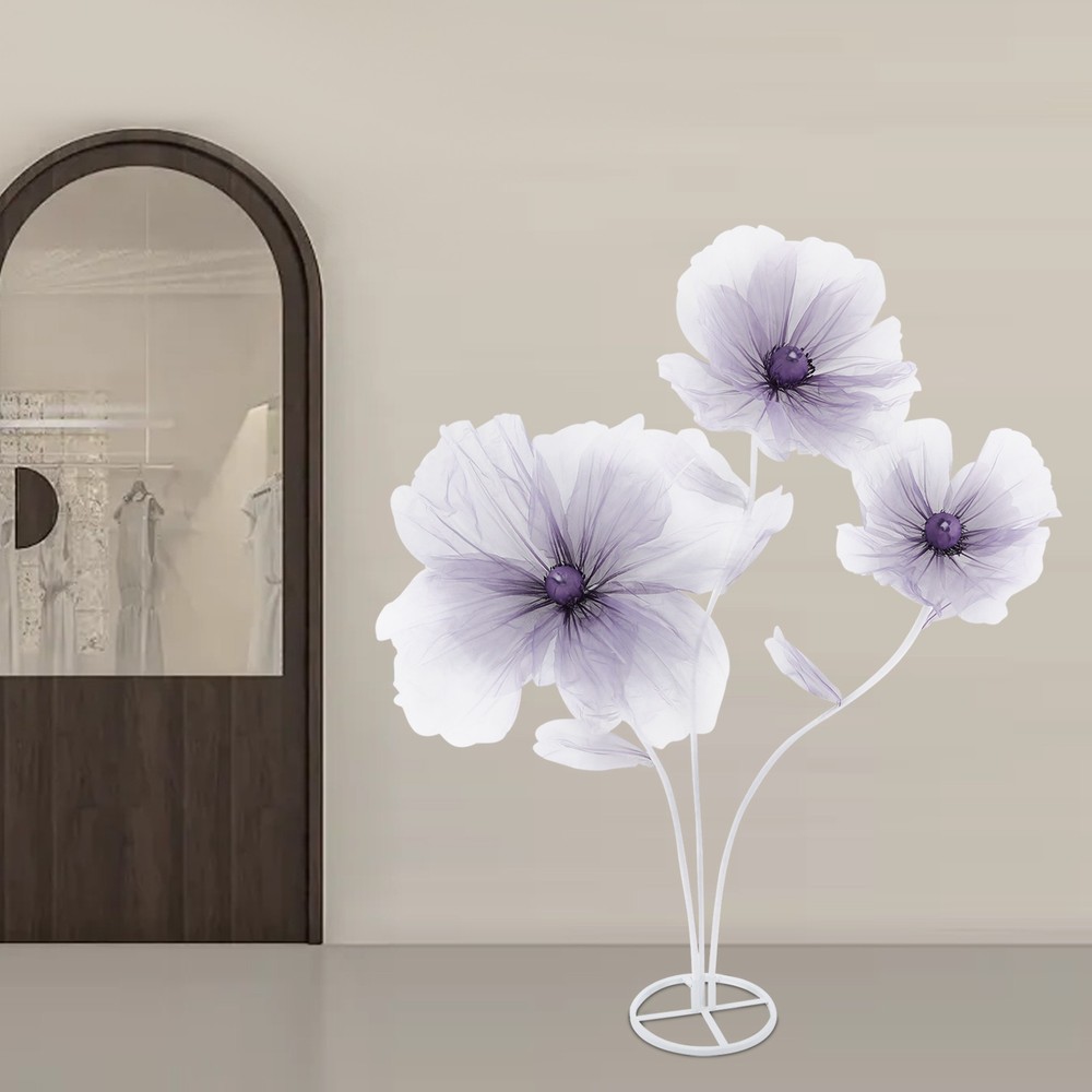 170cm Gradient Purple Artificial Flower for Wedding Decoration, Durable Design