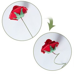 US 25/50pcs Artificial Flower Lifelike Foam Roses Home Party Decor DIY Bouquet