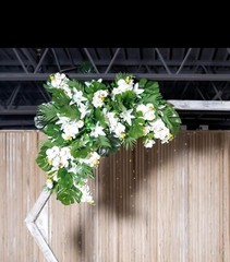 Hanging Wedding Arch Flowers 2pcs Artificial Floral Arrangements