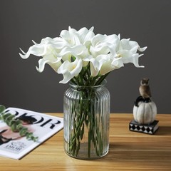 20pcs Calla Lily Bridal Wedding Bouquet Lataex Real Touch Artificial Flower Home