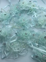 Organza Flower With Rhinestones Weddings Party’s Special Occasion Favors