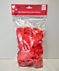 300pc Red Artificial Rose Petals Valentine’s Day Party Wedding Anniversary Decor