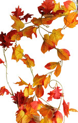 3 x 5 Ft. Autumn Garlands with Artificial Mixed Fall Color Leaves – 15 Ft. Total