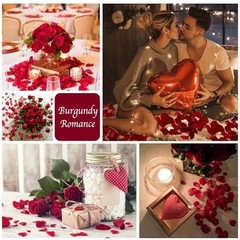 180 PCS Red Rose Petals Confetti – Freeze Dried Flower Decor for Weddings & Vale