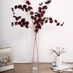 2 BURGUNDY 42″ Stem SILK ARTIFICIAL Carnation FLOWERS Sprays Wedding Supplies