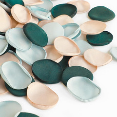 300Pcs Rose Petals Emerald Green Champagne Faux Silk Flower Petals for Wedding F