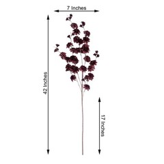 2 BURGUNDY 42″ Stem SILK ARTIFICIAL Carnation FLOWERS Sprays Wedding Supplies