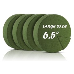 4Pcs Flower Foam Blocks,6.5Inch Round Dry Floral Foam for Artificial3689
