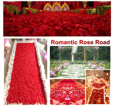 1000PCS Wine Red Fake Rose Petals for Romantic Night Romantic Festive Atmosphere