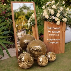 Yescom 8PCS Disco Ball 7″/12″/16″/20″/24″ for 70s 80s Party Events Wedding Decor