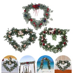 3-Style Artificial Floral Garland, for Wedding Decoration, Artificial Flower