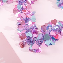 33Ft Valentines Heart Tinsel 33 Ft – Valentine’s Pink Blue, Pink+blue