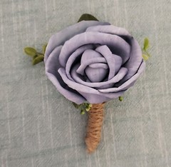 Purple White Bridal Bouquet Sola Wood Bride Wildflower Lavender Wedding Flowers