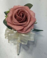 Mauve Dusty Rose Eucalyptus Bridal Wedding Bouquet Accessories