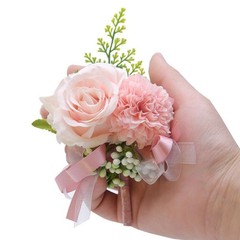 Handmade Bridal Groom Wedding Boutonniere Pin Artificial Rose Sunflower Fake Ber