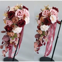Modern Rose Bouquet for Bride Bridal Holding Flowers Wedding Photo Props
