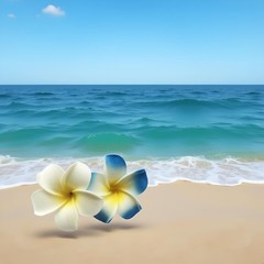 2 Pcs 7cm Hawaiian Frangipani Plumeria Foam Head Flower Party Beach Hair Clip…