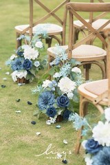 Ling’s Moment 17.5″ Tall Standing Artificial Flowers Arrangements 4 pcs Weddi…