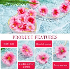 Pieces Cherry Blossom Heads Artificial Fake Silk Cloth Petals