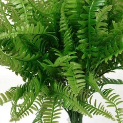 3Pcs Plastic Lifelike Artificial Fern Foliage Bush Plants Indoor Outdoor Decor