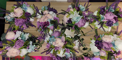 Wedding Flowers Floral for Table Wall Post Handmade Purple Lavender Peony Rose