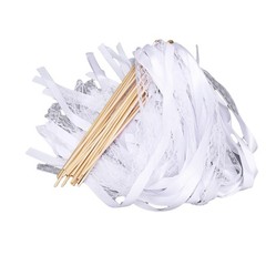 40pcs Lace Ribbon Wedding Wands With Bells Sparkling Stick For Party Celebration