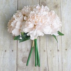 11″ Blush Silk Artificial Peony Flowers Bouquet Wedding Centerpieces Decorations