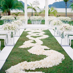 2200 PCS Silk Flower Rose Petals for Wedding Decorations (Ivory)