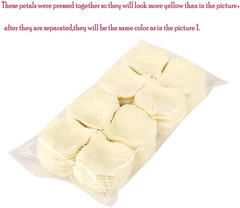 2200 PCS Silk Flower Rose Petals for Wedding Decorations (Ivory)