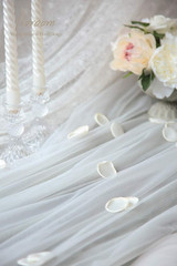 300pcs Ivory Rose Petals Silk Wedding Table Decor Party Confetti