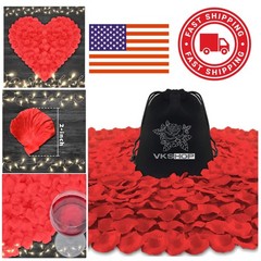 4500 Count Red Rose Petals Easy to Separate for Weddings and Romantic Occasions