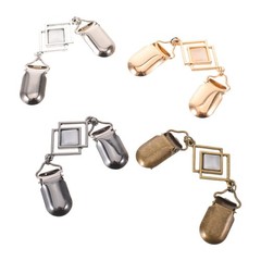 4 Pcs Metal Cardigan Clip for Scarf Clothes Accessories Women Holder Pin