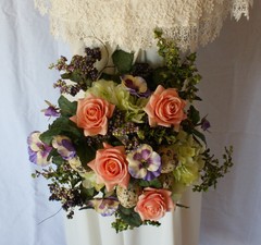 Whimsical Spring Summer Silk Wedding Bouquet