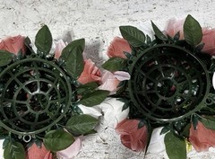 Set of 2 Fake Flower Balls Centerpieces Wedding Rose
