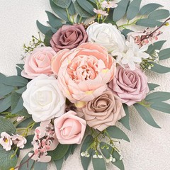 Pink Wedding Arch Floral Swag Set of 2 – Artificial Flower Arrangement for Recep