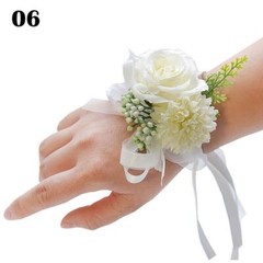 Wrist Groom Boutonniere Gifts Flower Party Bridesmaid Corsage Rose Bride