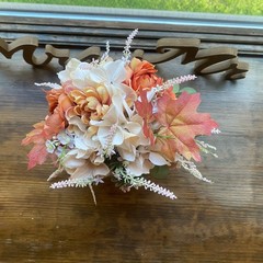 Bridal Wedding Bouquet Lovely Budget Handmade Faux Floral Champagne Yellow Pink