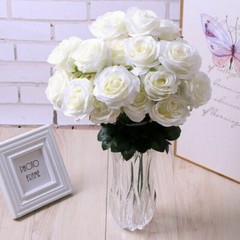 10 Heads Silk Rose Artificial Flowers Fake Bouquet Wedding Home Party Decor New
