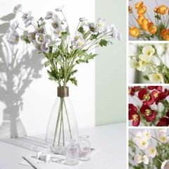 2 Bushes 33″ Stem Silk Poppy Sprays ARTIFICIAL FLOWER Party Events Decorations