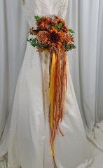 Boho and Berries Autumn Faux Silk Wedding Bouquet