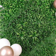 4 Green Artificial Boxwood Foliage UV Protected WALL PANELS Party Event Supplies