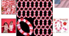 24 Pcs LED Flower Leis Necklace – Luau Wedding Party
