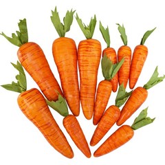 12 Pcs Easter Artificial Carrots Decorative Orange Foam Carrots Lifelike Simulat