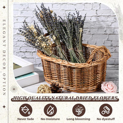 4 Pack Large Size Boho Dried Flower Bouquet 15-17 Inch Wedding Handmade Dry Flow