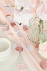 Floroom 300Pcs Rose Petals Dusty Rose Blush Faux Silk Flower Petals for Wedding