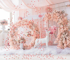 200Pcs Sponge Confetti Flower Decor Heart Shape Petals Table Wedding Decoration