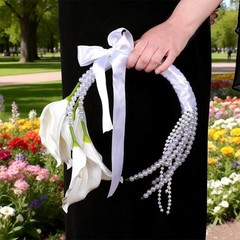 Luxurious Wedding Handheld Bouquet Artificial Silk Flower for Ceremony Photo Use