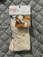 Studio his & hers Natural Beige Bohemian Crochet Bouquet Wrap